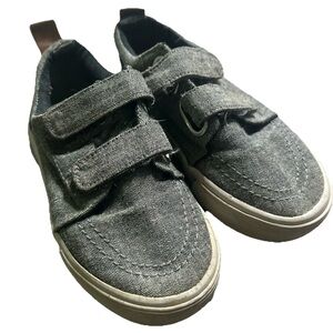 Toddler Grey Canvas Sneakers Shoes Size 7